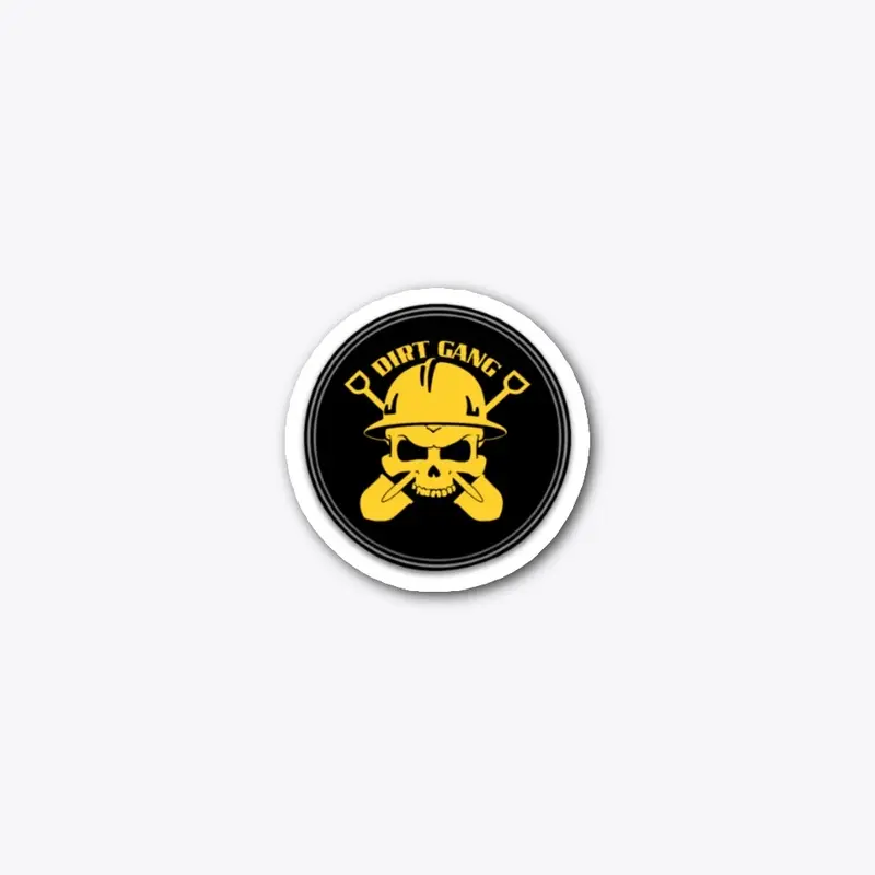 Black & Yellow hard hat sticker